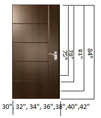 wpc doors available sizes in india